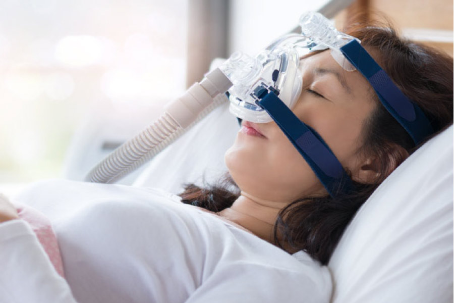 young woman undergoes dental sedation before a dental procedure